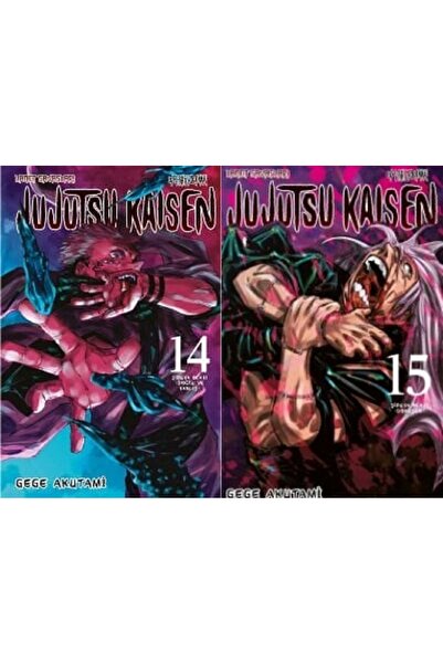 Gerekli Şeyler Yayıncılık Jujutsu Kaisen 14-15 manga seti (2 kitap) ayraç hed...