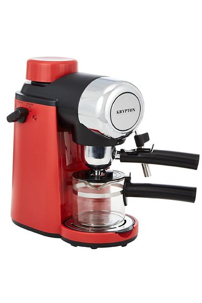 KRYPTON Krypton Espresso Coffee Maker, 0.24L, KNCM6319, Aluminum Glass