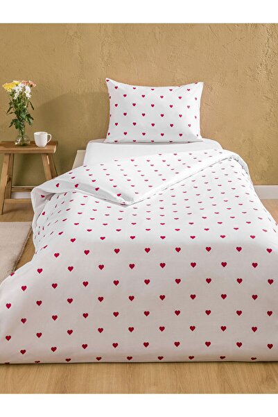LC Waikiki Quality Parts from Çelebi Store |   Heart Printed Single Duvet Cover Set