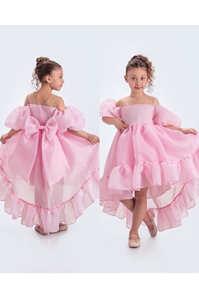 Fatma Kına Fenomen Kids Kuyruklu balon kollu abiye