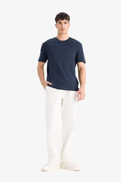 DeFacto New Season 100% Cotton Regular Fit Crew Neck Short Sleeve T-Shirt