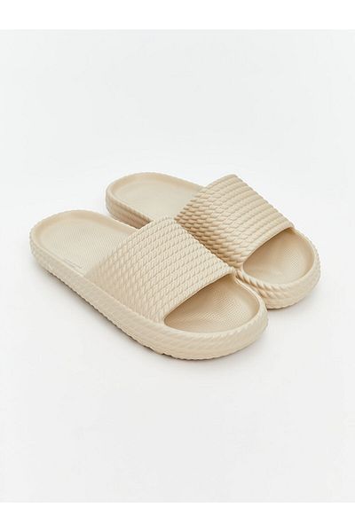 LC Waikiki Quality Parts from Celebi Store |   Beige Single Strap Women's Slippers