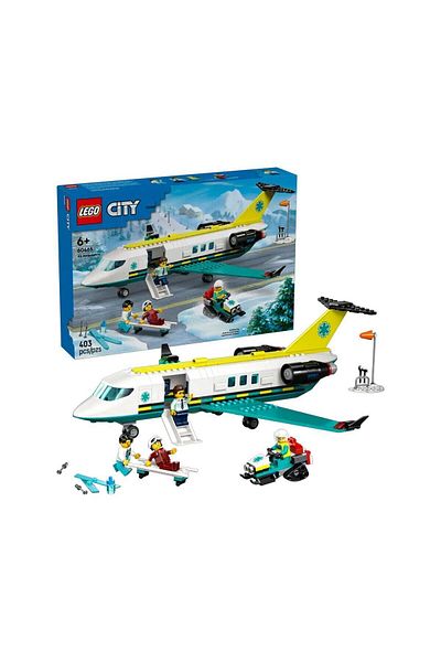 Nnstartshopping 60465 Lego City Helicopter Ambulance Aircraft 403 Parts +6 Years