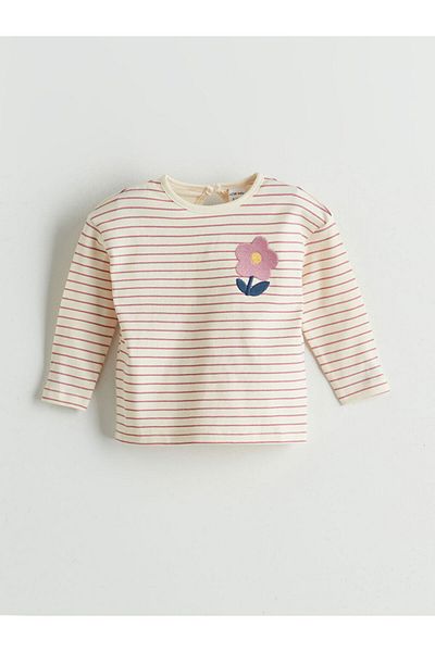 LC Waikiki Quality Parts from Celebi Store |   Ecru Crew Neck Baby Girl Blouse and Leggings 2-Piece