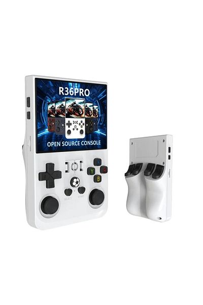 ماركة غير محددة R36Pro Handheld Retro Game Console Open Source Linux System 3.5Inch HD white