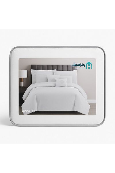 TSUMAB My Home "Anna 03" Premium Comforter Set – White