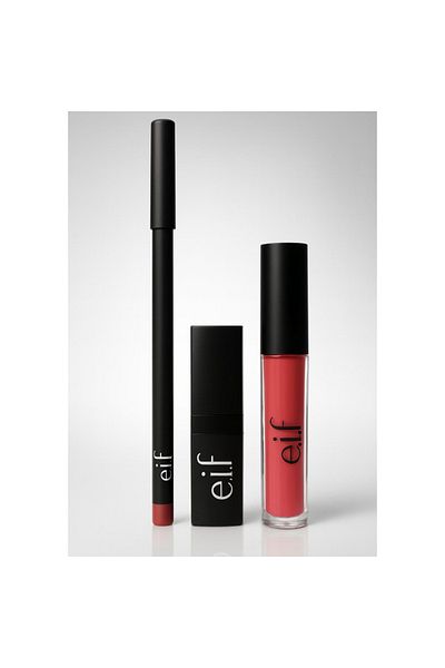 ELF Eve Liquid, Dry and Defining Lipstick Set - 01 - 11 - Srarlit Skarlet - Charming Velvet Touch