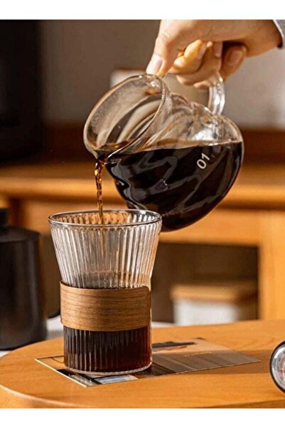 Taimi Glass Coffee Serving Pot for Drip Coffee Maker, Glass Coffee Pot, Coffee Pot with Lid, Clear 360ml