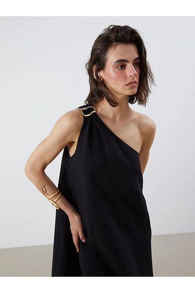 LC Waikiki Lcw Vision One Shoulder Modal Blend Dress