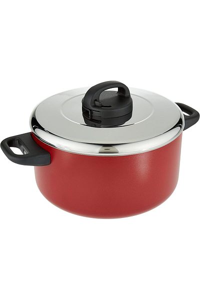 Prestige Classique Non-Stick Casserole 24 cm | 3X Ultra Tough Cooking Pot with Stainless Steel Lid |