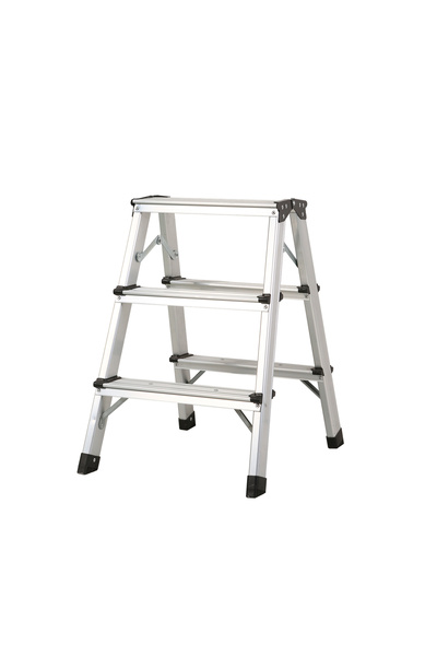 Genel Markalar Çift Taraflı 3+3 Basamaklı Alüminyum Katlanır Merdiven | 150 kg Kapasiteli, Kaymaz Tabanlı