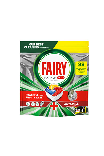 Fairy Capsule pentru Masina de spalat Vase, Platinum Plus Anti Matuire, 88 bucati