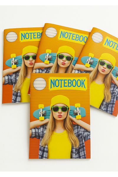 TGROUP Four Imported Notebooks – A5 – 60 Sheets – Special Cover Design