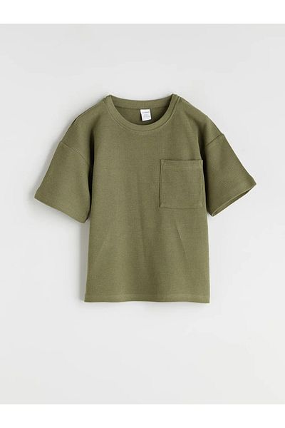 LC Waikiki Lcw Kids Khaki Basic Boy's T-Shirt and Shorts 2-Piece
