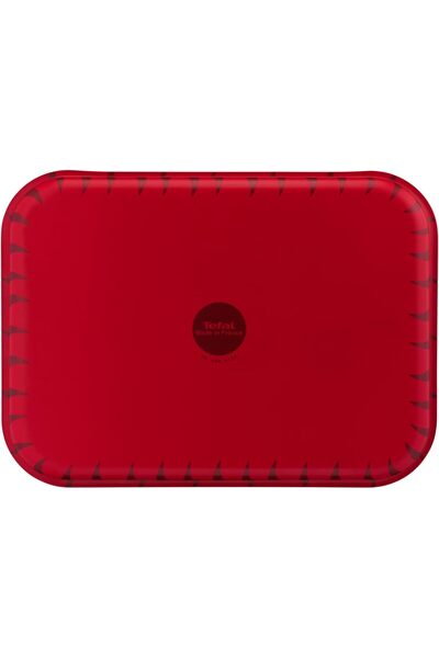 TEFAL Les Spécialistes Oven Tray Set, 3 pcs (41x29/37x27/31x24 cm), Non-Stick, Red Bugatti
