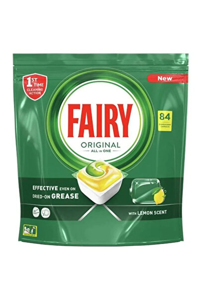 Fairy Capsule pentru Masina de spalat Vase, Lemon Scent, 84 bucati