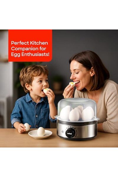 Sanford 400W Electric Egg Boiler - 7 Egg Capacity, Soft/Medium/Hard Settings, 30-Min Timer, Auto Shu