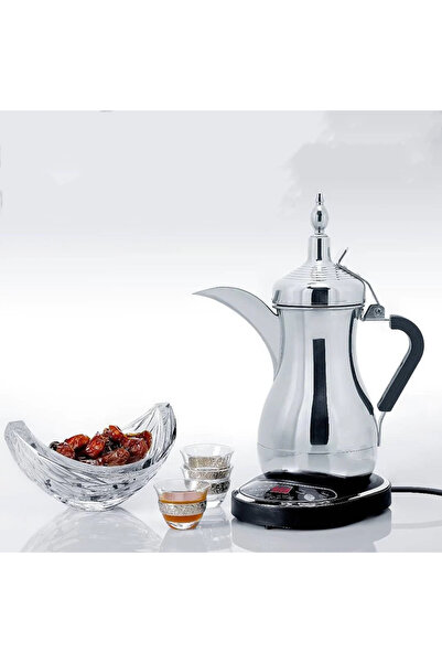 KARAKER دلة قهوة كهربائية خليجية سعة 1000 مل بشاشة رقمية وتنبيهات ذكية مع حفظ الحرارة