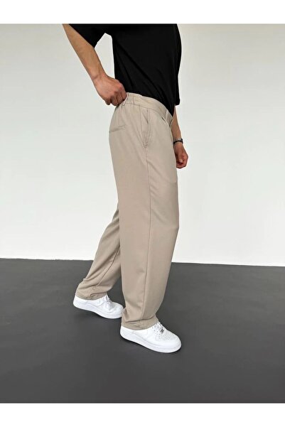 wamoss 2025 Pileli Rahat Vintage Classic Bol Paça Baggy Pantolon Pl12