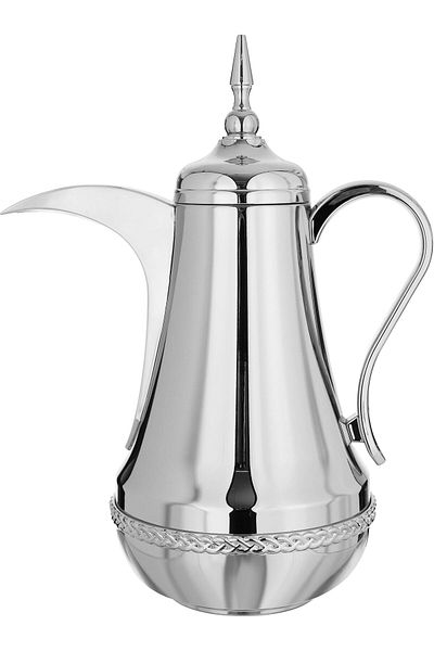 Alsaif Gallery Nova Thermos Set Alsaif Gallery, 0.7 / 1 Liter, 2 Pieces, Glass Inner Lining, Stainless Steel Outer