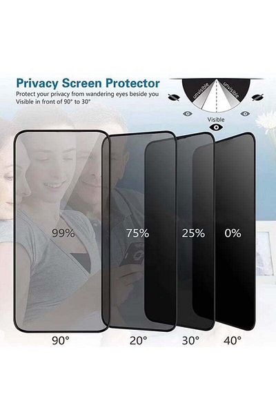 Generic Apple iPhone 13 Pro Max Privacy Glass Full Glue Screen Protector
