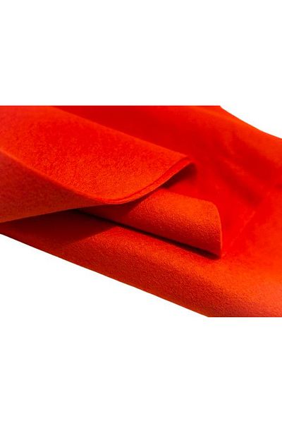 feltland Wool felt, soft 1mm, 40% wool-60% viscose, 50*180cm orange
