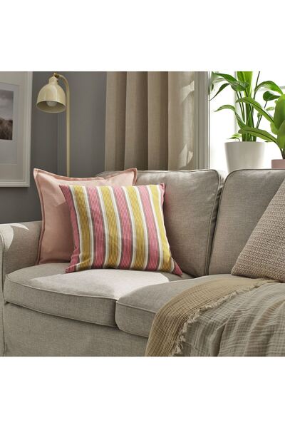 IKEA husă de pernă, bej-roșu deschis, 50x50 cm Pernă interioară se vinde sepa...