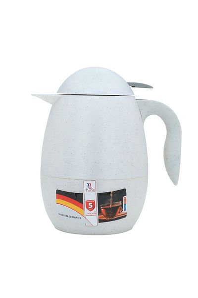 Alsaif Gallery Al-Rain Thermos, 0.9L, Glass Interior, Plastic Exterior - Pearl
