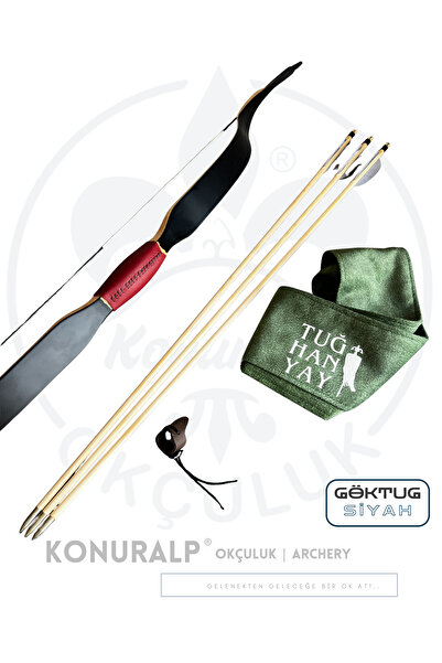 KONURALP OKÇULUK Göktuğ / Ahşap - Geleneksel Okçuluk Lamine Yay Seti