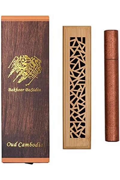 Bakhoor BoSidin - 20 قطعة من أعواد بخور العود الكمبودية مع مبخرة خشبية مقاومة...