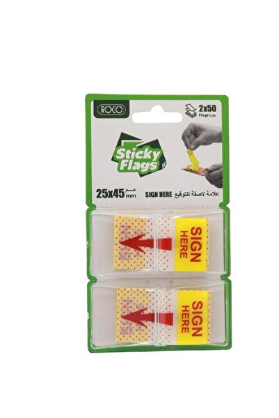 Roco أعلام الشريط الأصفر - علامات تبويب سهلة للتمييز والتنظيم
