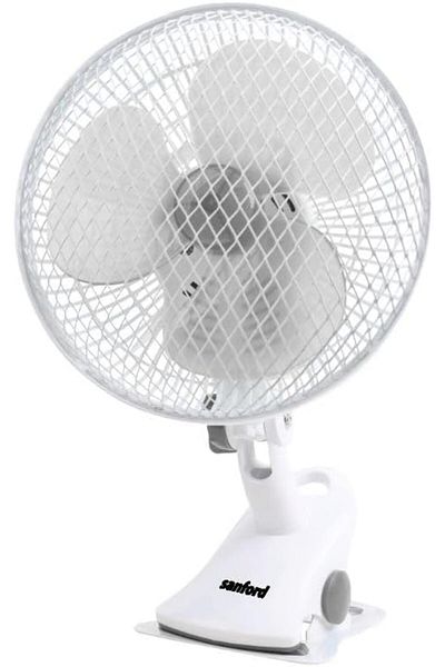 Sanford Portable Clip Fan – 3-in-1 Desk, Clip & Wall Mount Fan, 45W Heavy-Duty Motor, 2-Speed, 360