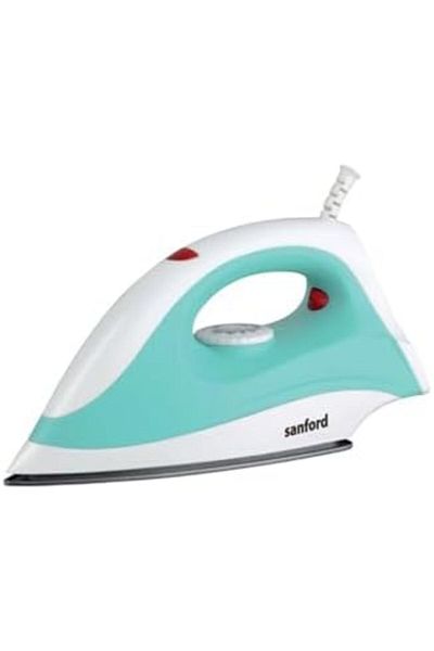 Sanford 1400W Dry Iron - Non-Stick Teflon Soleplate, Adjustable Temperature Control, Overheat Protec