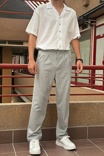 wamoss 2025 Pleated Relaxed Fit Vintage Classic Wide Leg Baggy Pants Pl13