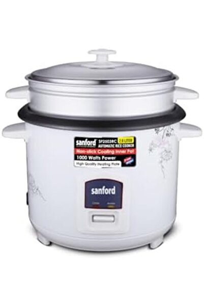 Sanford SF2503RC Automatic Rice Cooker 2.8L, 1000W, Non-Stick Pot, Keep Warm Function, Food Steamer