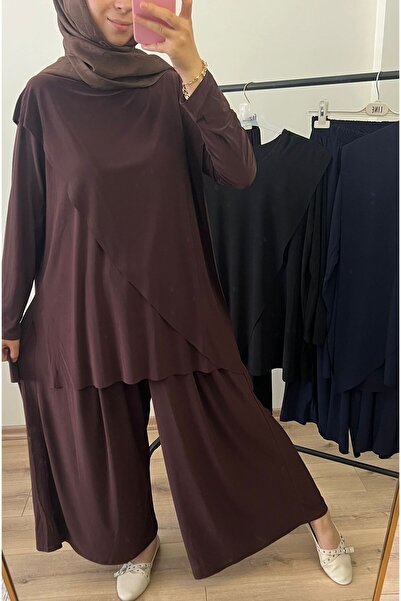 Butik Rahat Kesim Likralı Asimetrik Alt Üst Takım