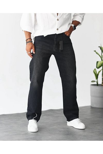 wamoss Men's New Season Snow Washed Baggy Trousers Mbg 2025