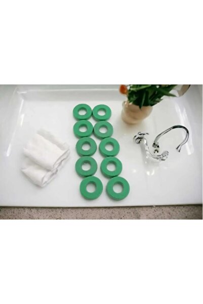 ÇEÇEN HOME (10 Adet) Sızdırmazlık Düz Conta 18mm iç genişlik 9 mm Kauçuk Doğa...