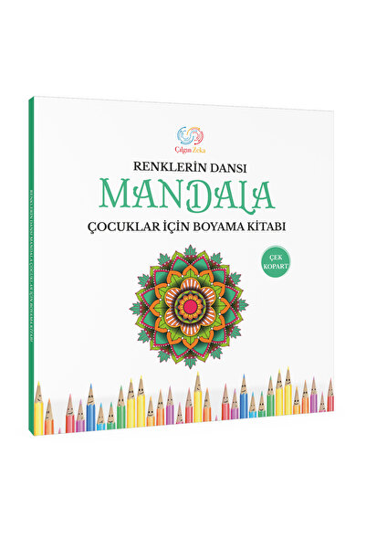 Çılgın Zeka Renklerin Dansı Mandala Çocuklar İçin Mandala Boyama Kitabı