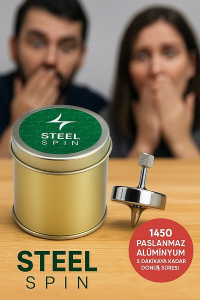 TOYFEST Professional Heavy Metal Spinning Top with Long Duration of Rotation for Stress Relief - Spin Hand Toy for Focus