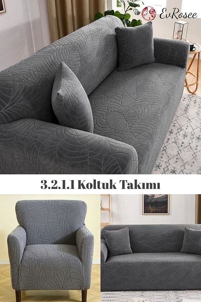 EvRosee Seat Cover 3.2.1.1 Seat Cover Sofa Set Home Textile Product Sofa Cover