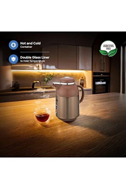 Sanford 1.3L Deluxe Double Glass Liner Vacuum Flask