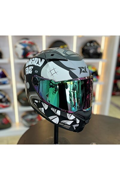 AXXIS MOTOMARİS Fenix Angry Face (ŞEFFAF VİZÖR GELİR)