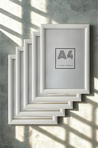 ilkur A4 Size (21X30) 2mm Thickness Matte Glass Frame Five Pieces