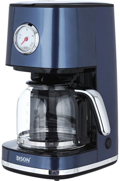 Edison Drip Coffee Maker, 900W, 1.5 Liter, Temperature Indicator, CM1415C-GS - Navy