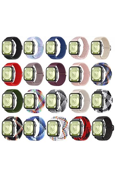 m.tk moveteck Huawei Watch Fit 3 / Fit 4 / Fit 4 Pro Compatible Band Spotted Metal Clip Flexi Braid Buckle Colorful