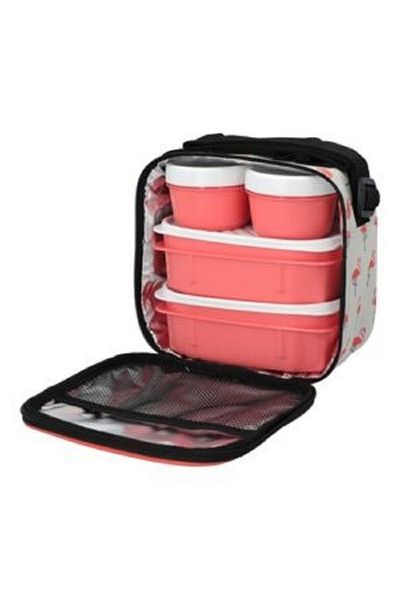Tatay Casual Flamingo Print Lunch Bag