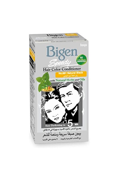 BİGEN Speedy Hair Color Conditioner 881 Natural Black