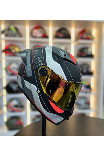 AXXIS MOTOMARİS Fenix Ork RED (ŞEFFAF VİZÖR)