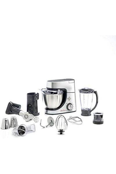 Moulinex Kitchen Machine | Masterchef Gourmet Kitchen Machine | 1100 W | Silver | Stainless Steel/Pl